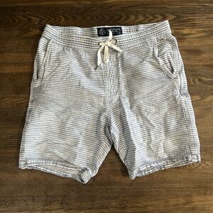American Eagle linen striped shorts, 7 inch